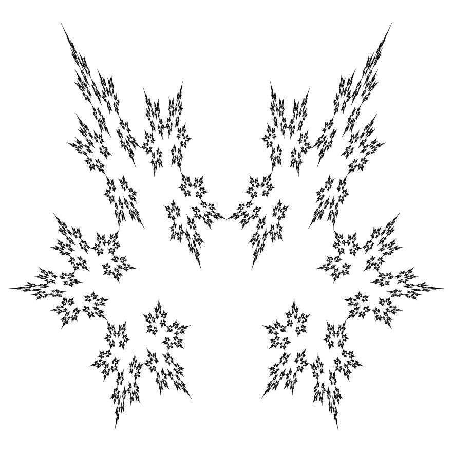 Strongly irreducible self-affine fractal whose Hausdorff dimension is precisely known (work by I. Morris et al. in Trans. Am. Math. Soc. 2019)